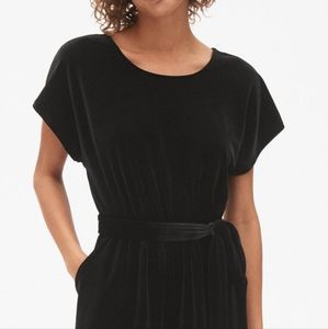 Gap Black Velvet Jumpsuit